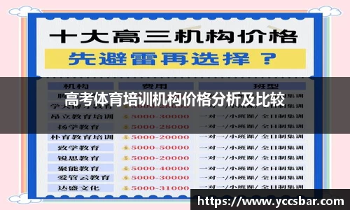 高考体育培训机构价格分析及比较